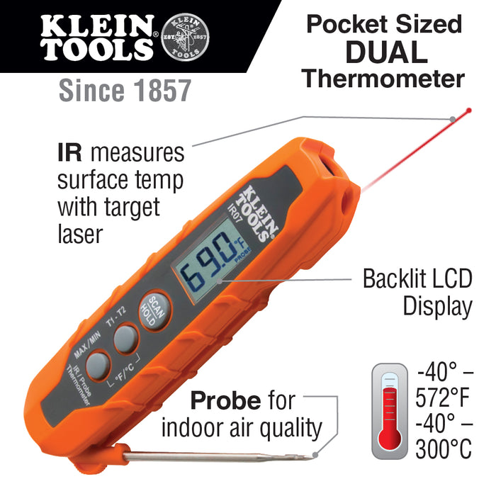 DUAL IR PROBE THERMOMETER