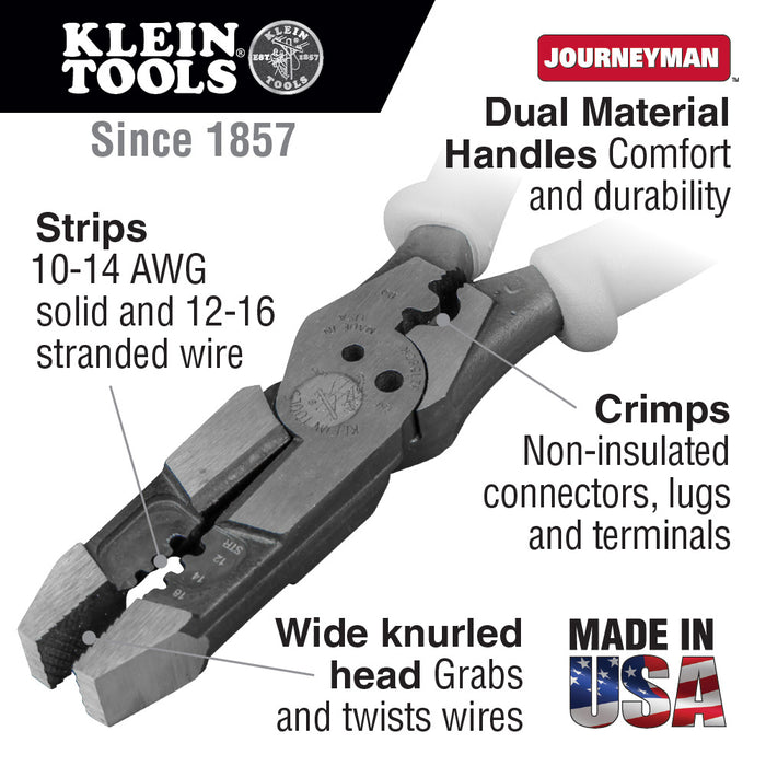 Hybrid Pliers with Crimper and Wire Stripper