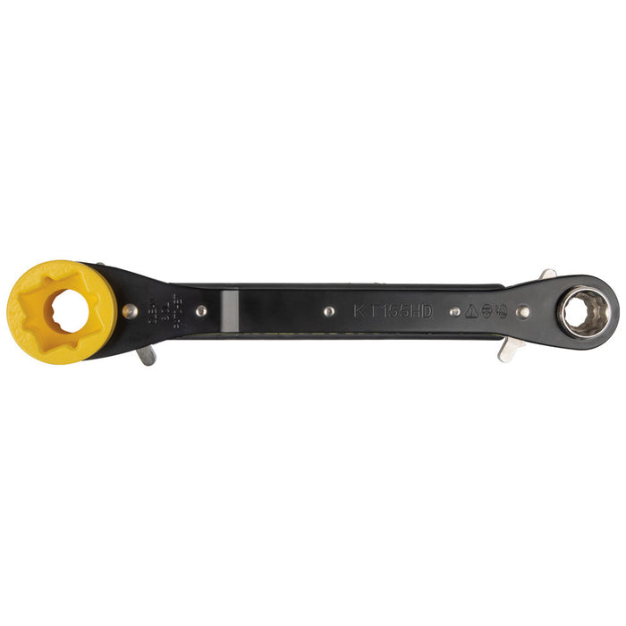 6-in-1 Lineman's Ratcheting Wrench, Heavy-Duty