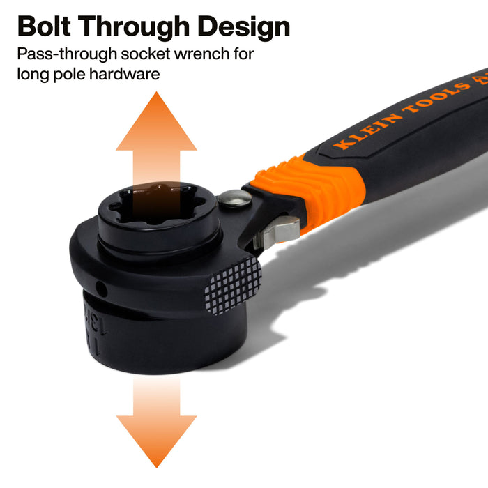 7-in-1 Hammer Facing Insulated Lineman Wrench
