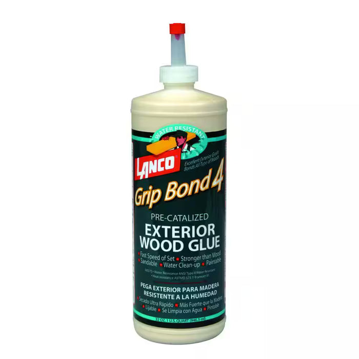 Lanco Grip Bond Four 32 fl. oz. Pre-Catalyzed Exterior Wood Glue