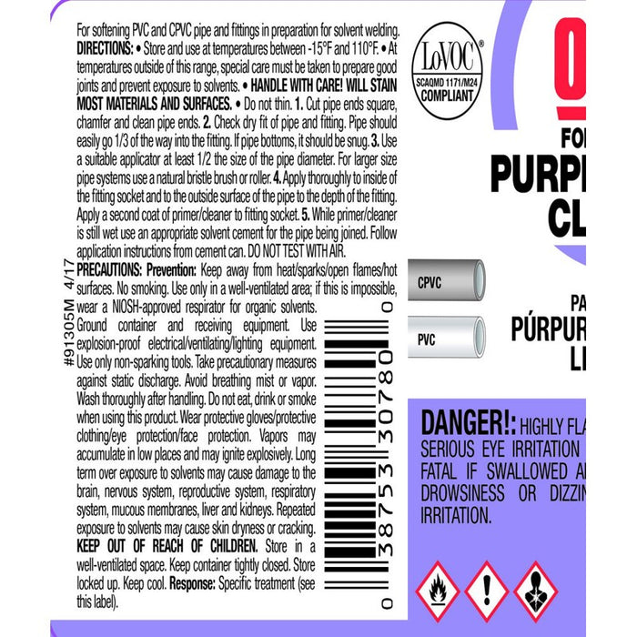 Oatey® Purple Primer/Cleaner