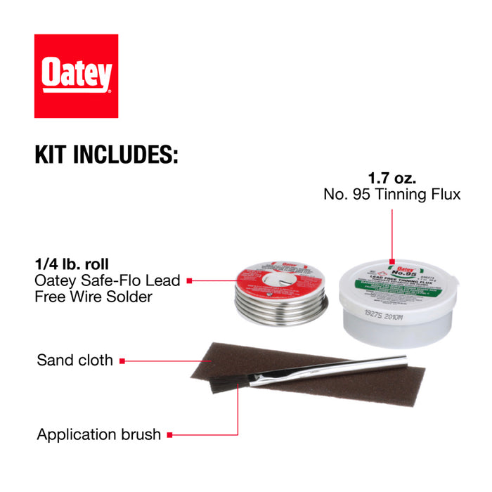 Oatey® Safe-Flo® Lead Free Plumbing Wire Solder Kit