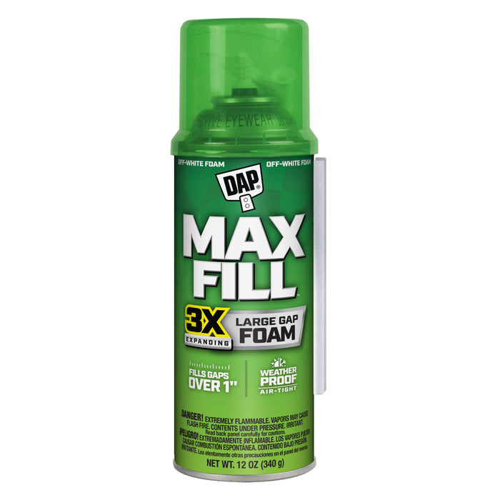 DAP Touch'n Foam Max Fill  Triple Expanding Foam Sealant, Off White, 12 oz Can