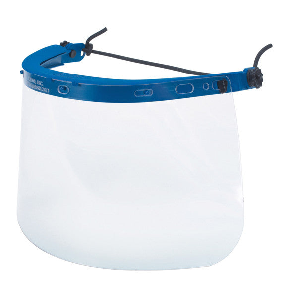 Face Shield Bracket for Hardhats - Blue Nylon Material