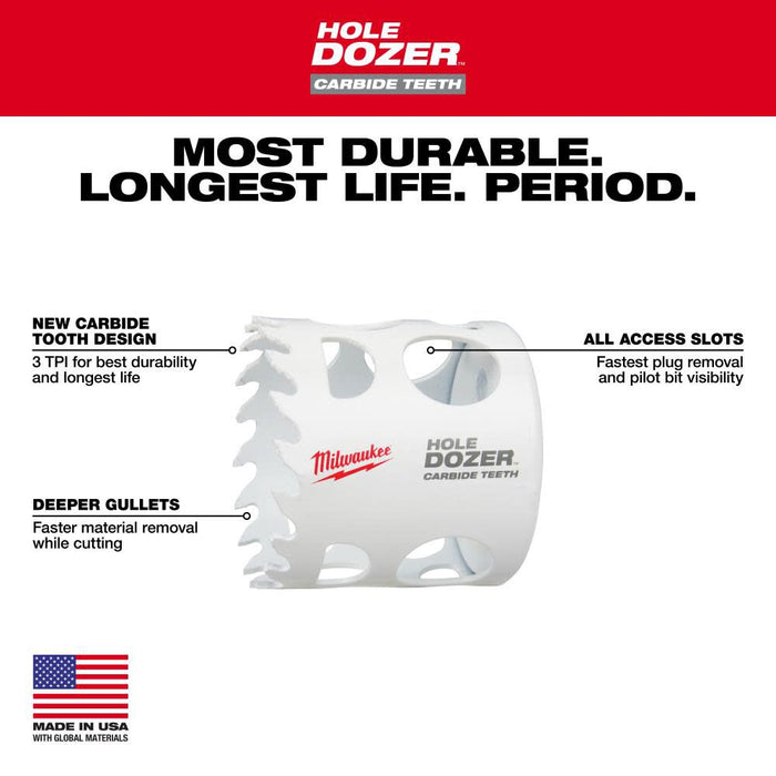 2-1/2" HOLE DOZER™ with Carbide Teeth Hole Saw