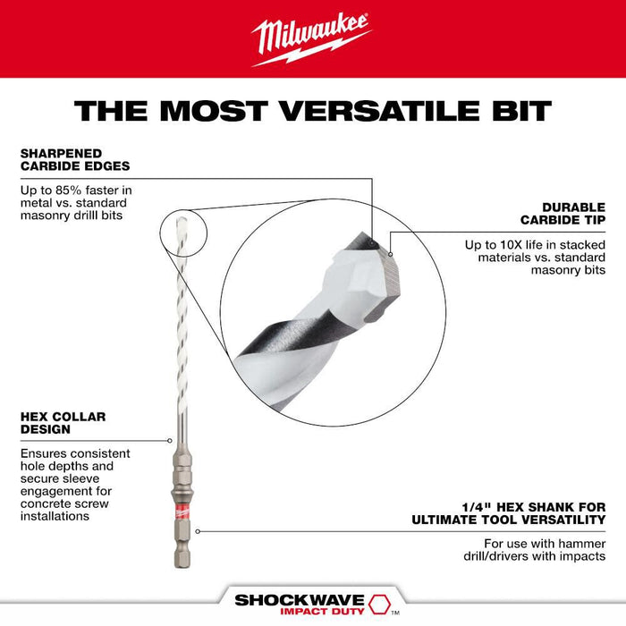 5/32" x 4" x 6" SHOCKWAVE Impact Duty™ Carbide Multi-Material