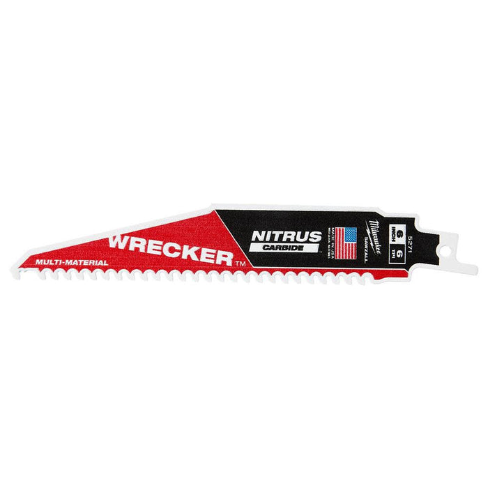 6” WRECKER™ with NITRUS™ Carbide SAWZALL® Blade for Multi-Material 1PK