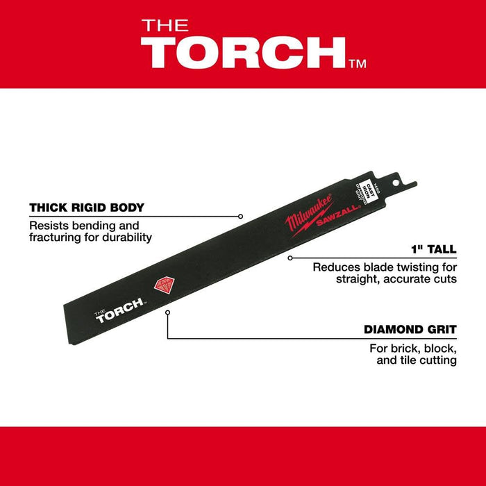 SAWZALL™ THE TORCH™ Diamond Grit Blade 9"