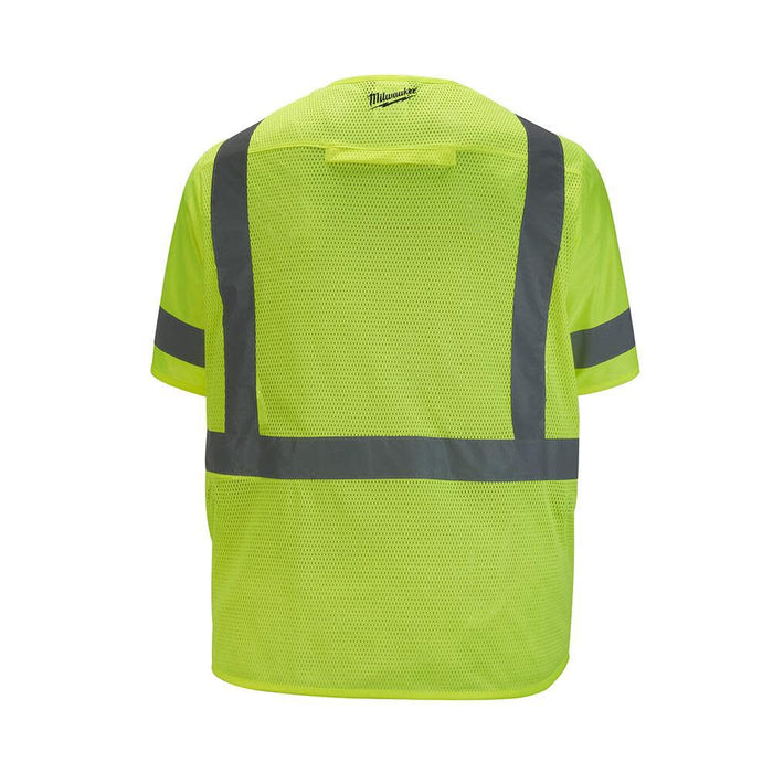 Class 3 High Visibility Yellow Safety Vest - L/XL