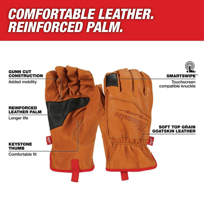 Medium Goatskin Leather Gloves