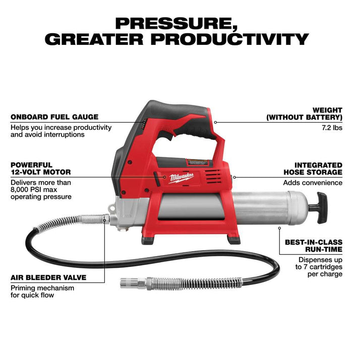 M18™ Cordless 2-Speed Grease Gun (Tool Only)