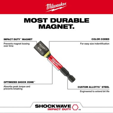 SHOCKWAVE Impact Duty™ 1/4" x 2-9/16" Magnetic Nut Driver