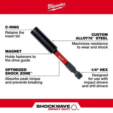 SHOCKWAVE™ 3" Magnetic Bit Tip Holder