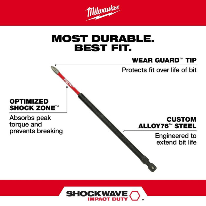 SHOCKWAVE 6" T25 IMPACT BIT