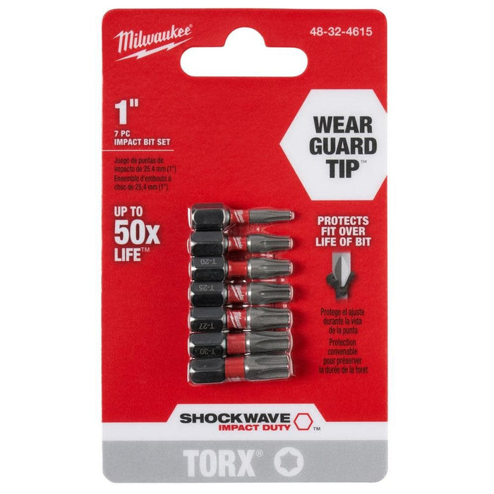 SHOCKWAVE™ Torx 1” Insert Bit Set - 7PC