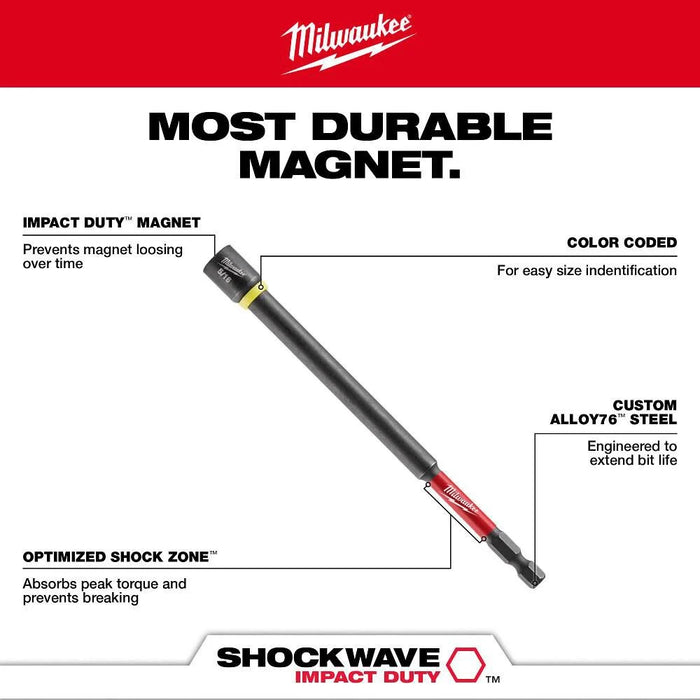 SHOCKWAVE Impact Duty™ 6" Magnetic Nut Driver Set 6PC