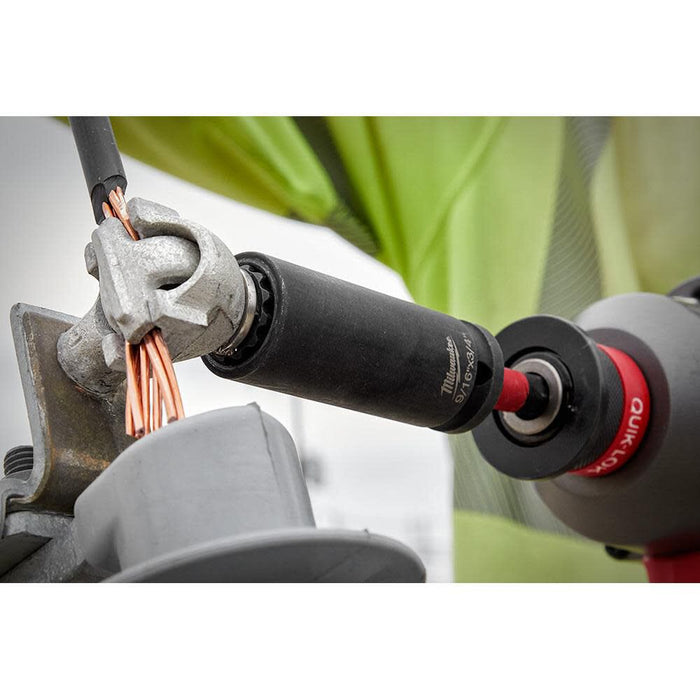 9/16" & 3/4" SHOCKWAVE™ Lineman's 2-in-1 12 Point Socket