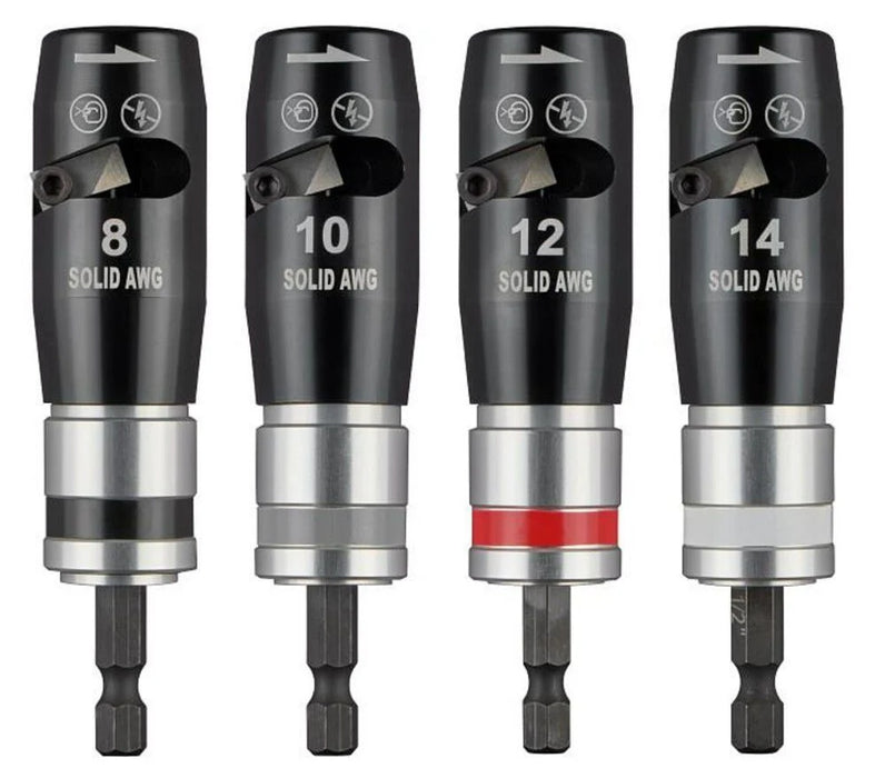 4PC Solid Wire Stripper Set