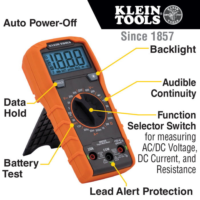 Digital Multimeter, Manual-Ranging, 600V