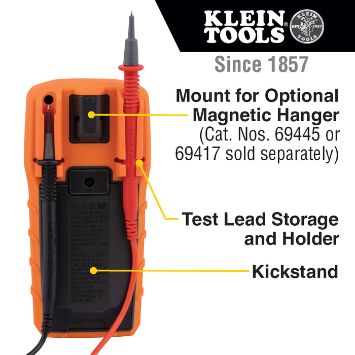 Digital Multimeter, Manual-Ranging, 600V