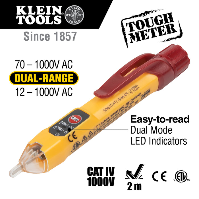 Dual Range Non-Contact Voltage Tester 12 - 1000V AC