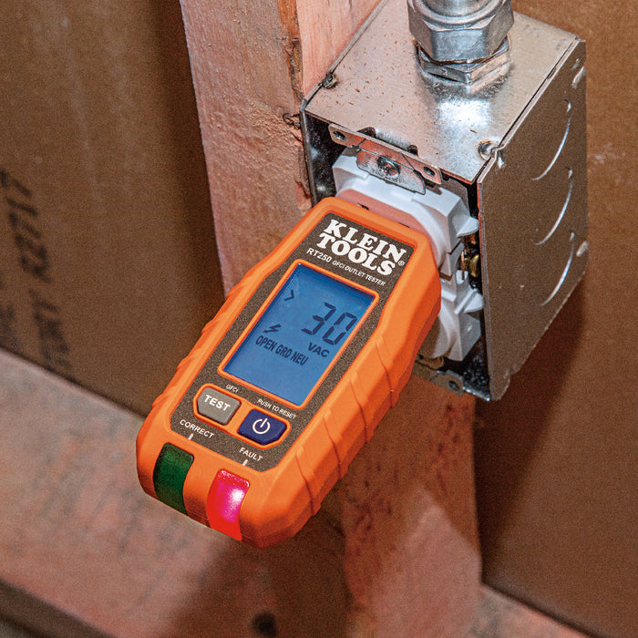 GFI RECEPTACLE TESTER LCD