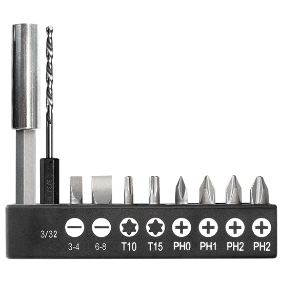 Rechargeable 4V Screwdriver with Circuit Sensor™ Technology