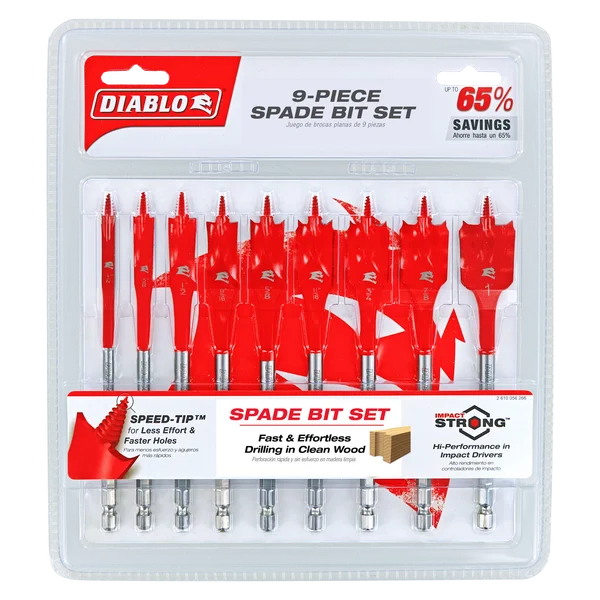 Spade Bit Set (9-pc)
