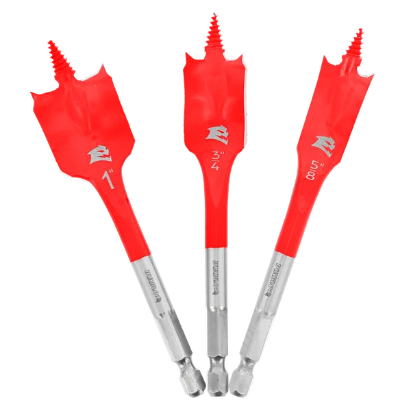 Spade Bit Set for Wood (3-pc)