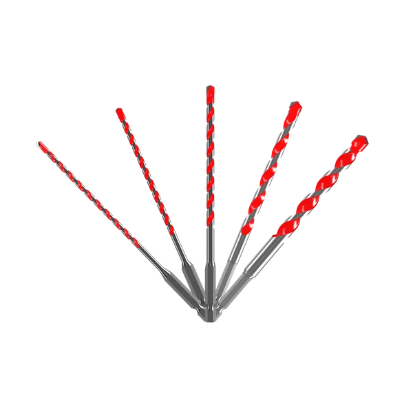 SPEEDemon™ Red Granite PLUS™ Carbide-Tipped Hammer Drill Bit Set (5-pc)