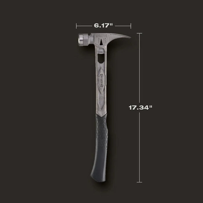 STILETTO® TIBONE™ 15oz Smooth/Curved Titanium Framing Hammer