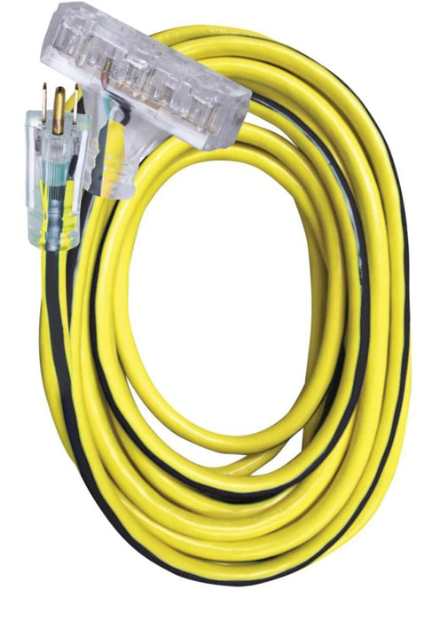 Voltec 100 Ft. 12/3 SJTW UG Extension Cord 3-Outlet
