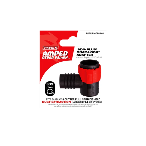 AMPED™ Rebar Demon™ SDS-Plus Snap-Lock™ Adapter